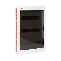 Бокс пластиковый DKC RAM base ЩРВ-П-54 (650х450х97мм) 3 ряда IP41 белый прозрачная дверца картинка 